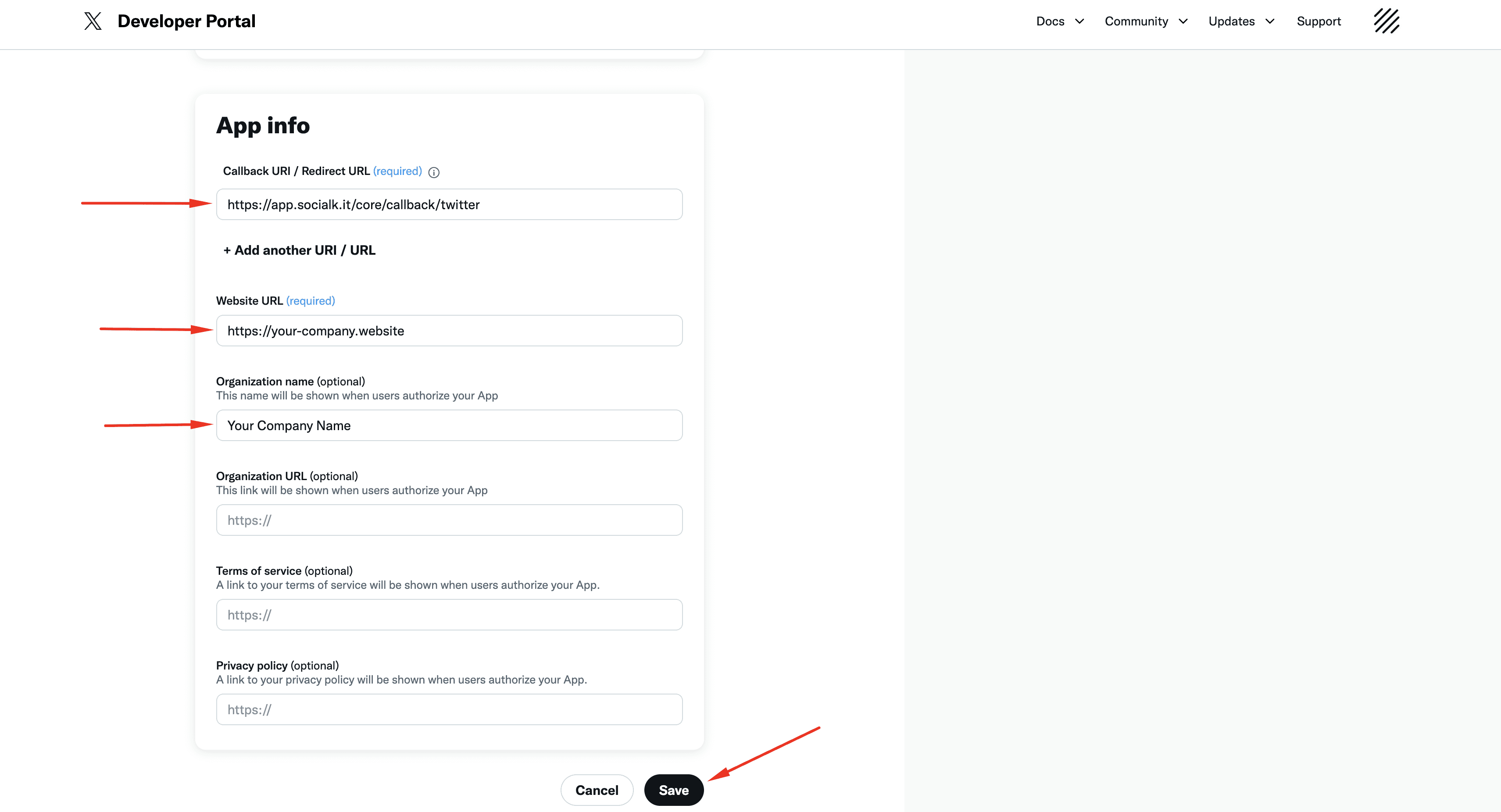 User authentication settings 3