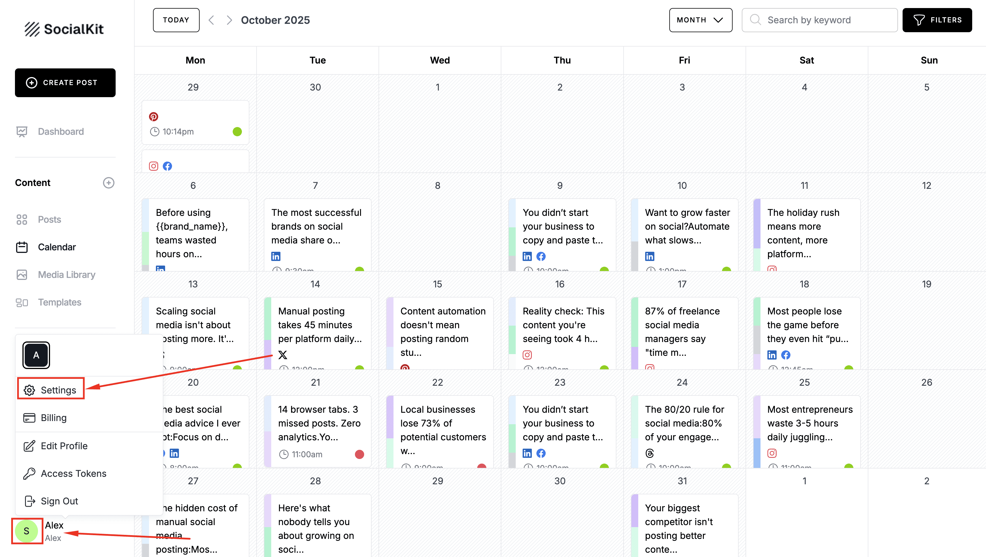 SocialKit Settings