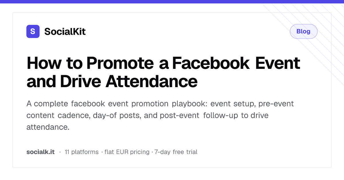 How to Promote a Facebook Event and Drive Attendance